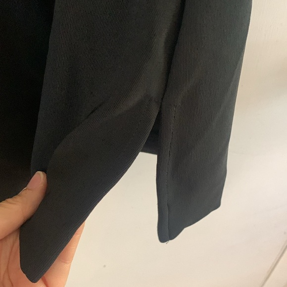 Boston Proper black white striped knit top with cold shoulder 3/4 sleeves Sz XS - Picture 6 of 9